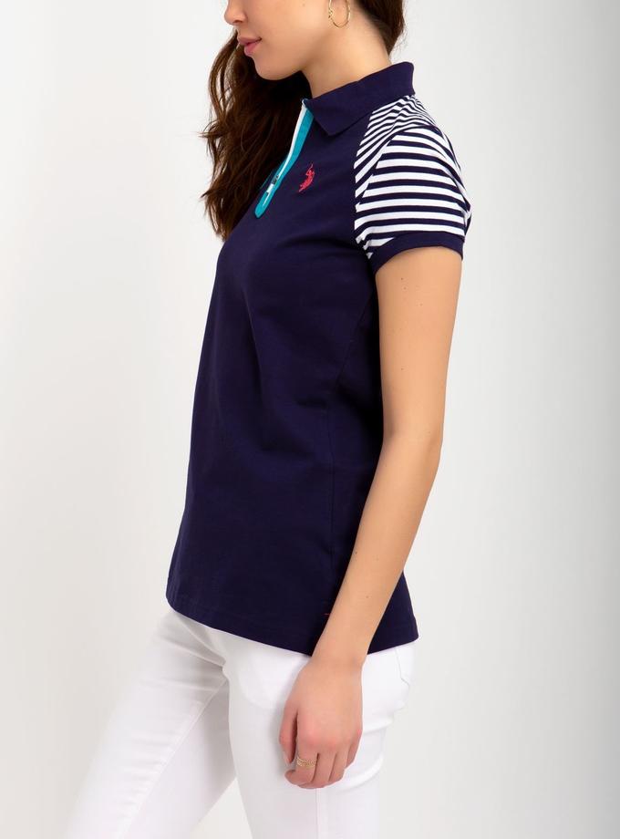 USPA STRIPED SLEEVE POLO SHIRT Best Price