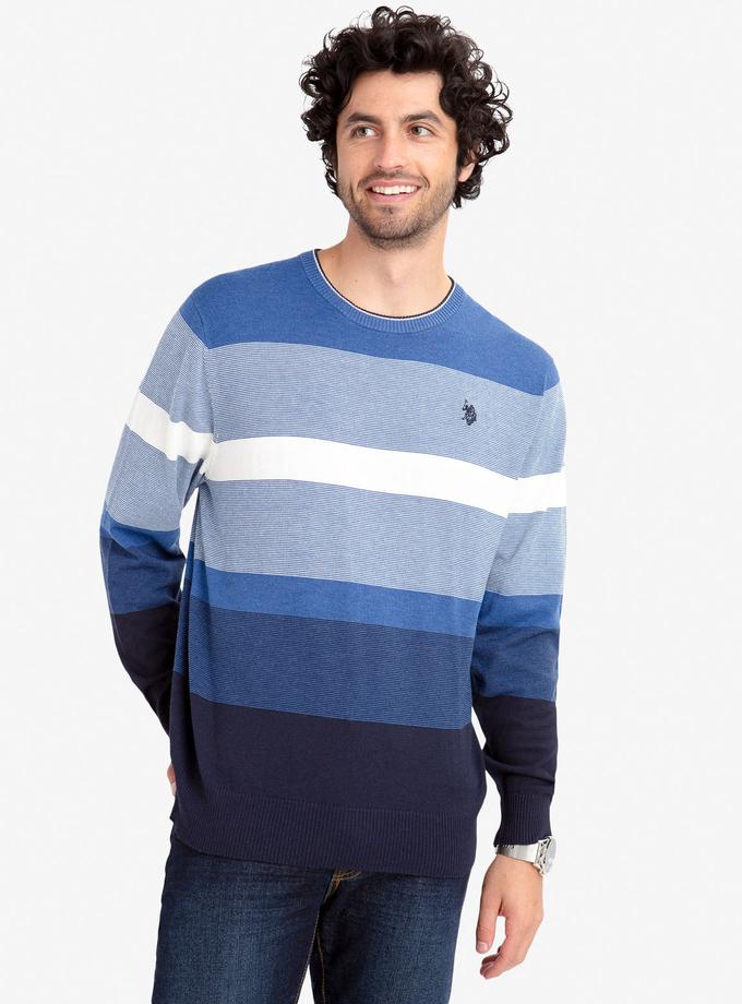 USPA STRIPED SWEATER For Sale