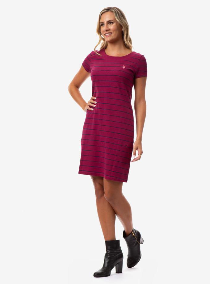 USPA STRIPED T-SHIRT DRESS For Sale