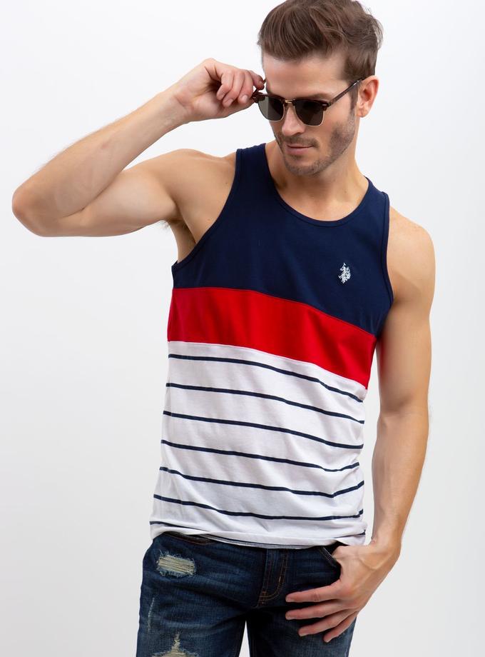 USPA STRIPED TANK New Arrival