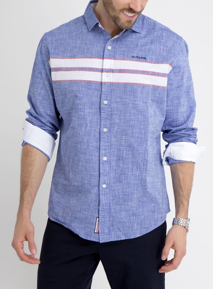 USPA STRIPED WOVEN SHIRT Best Seller