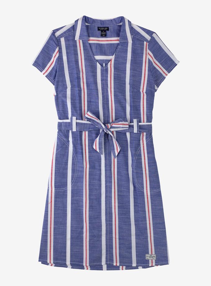 USPA STRIPED YARN DYE DRESS On Sale