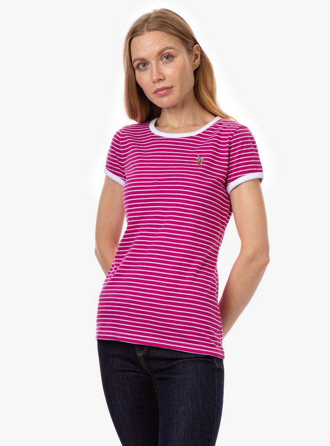 USPA STRIPED YARN DYE RINGER T-SHIRT Free shipping