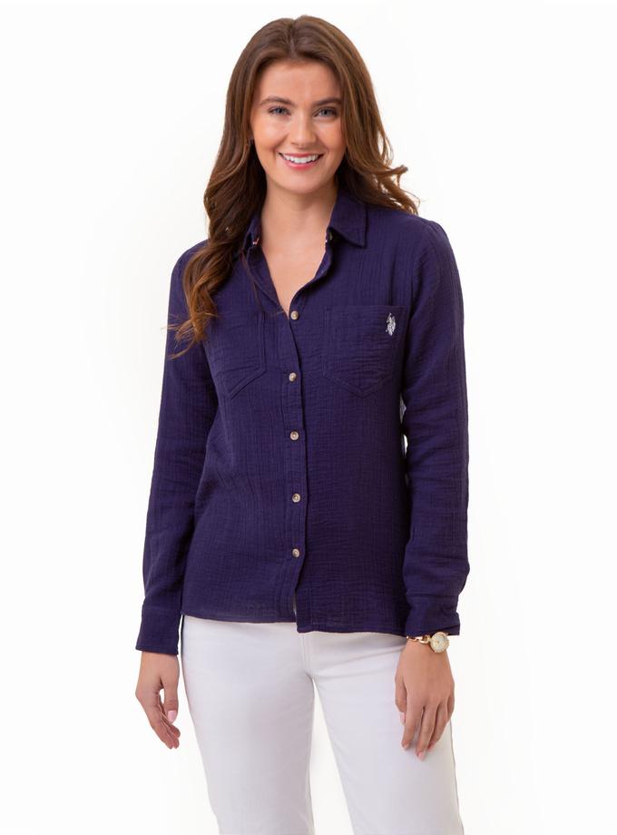 USPA TEXTURED BUTTON-UP LONG SLEEVE SHIRT Best Seller