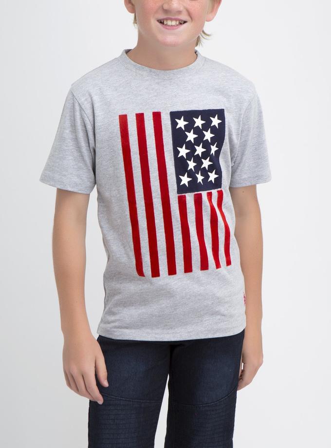 USPA TEXTURED FLAG T-SHIRT High Quality