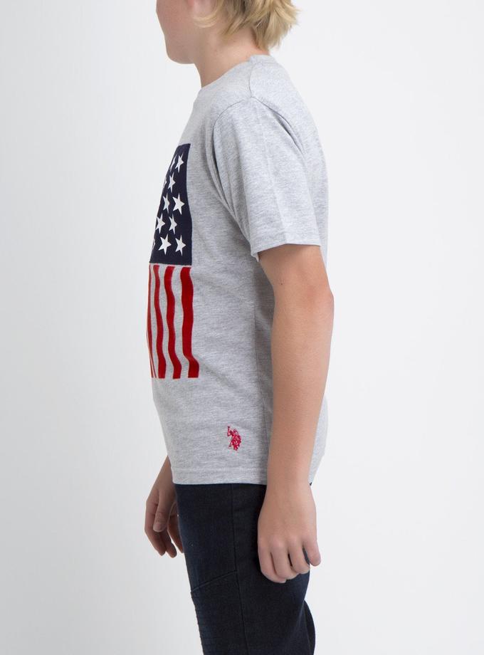 USPA TEXTURED FLAG T-SHIRT High Quality