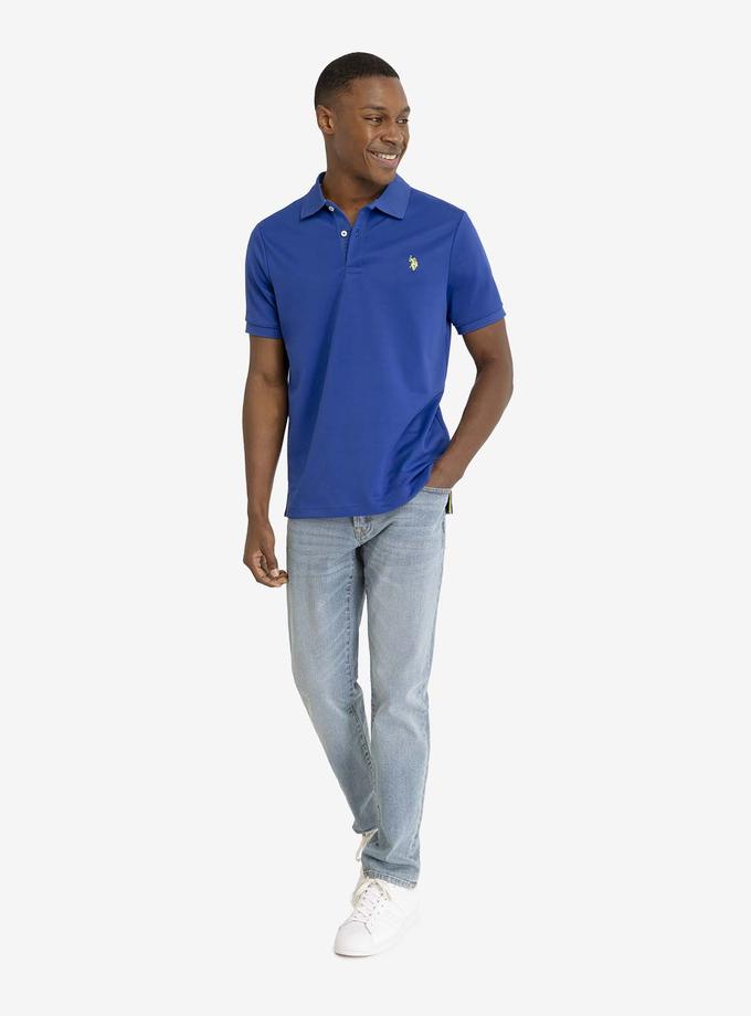 USPA TEXTURED OTTOMAN POLO SHIRT Free shipping