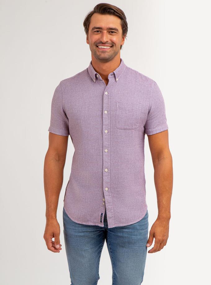 USPA TEXTURED WEAVE SHORT SLEEVE SHIRT WITH POCKET Best Buy