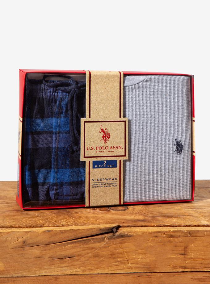 USPA THERMAL TOP AND FLANNEL PANT SET Best Buy