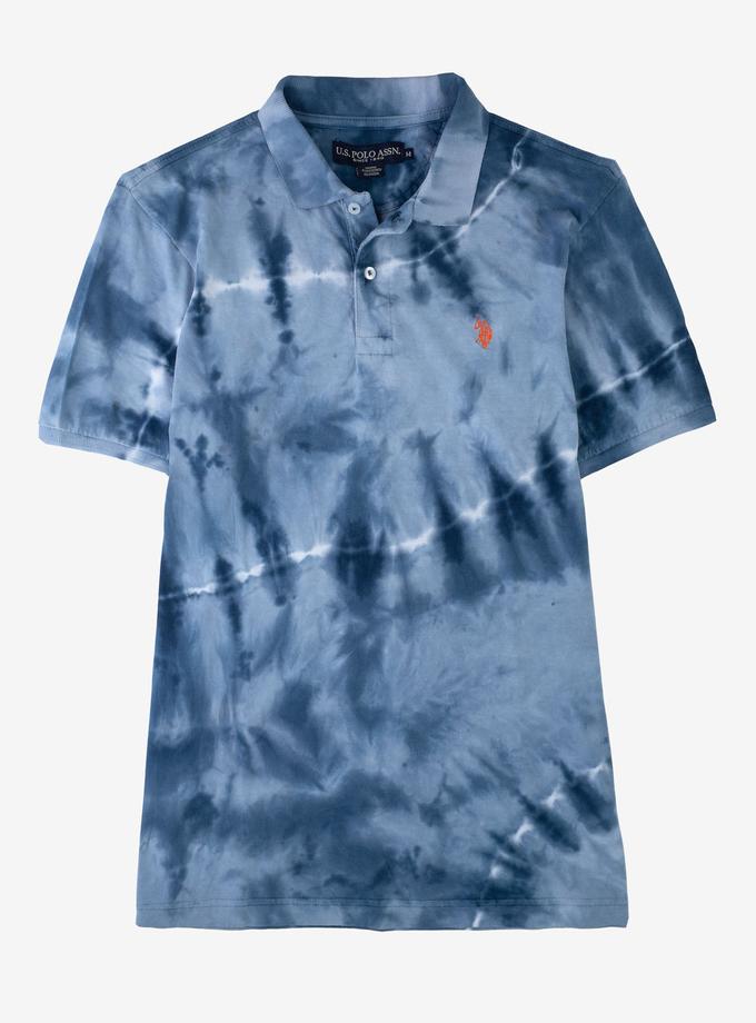 USPA TIE DYE JERSEY POLO SHIRT Same Day Delivery