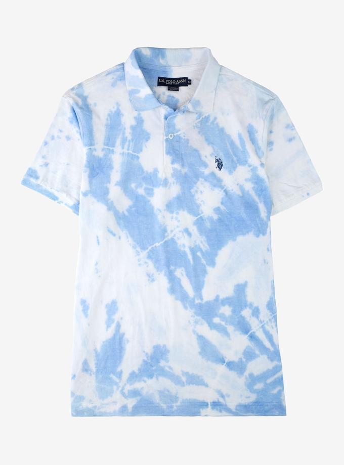 USPA TIE DYE JERSEY POLO SHIRT Same Day Delivery