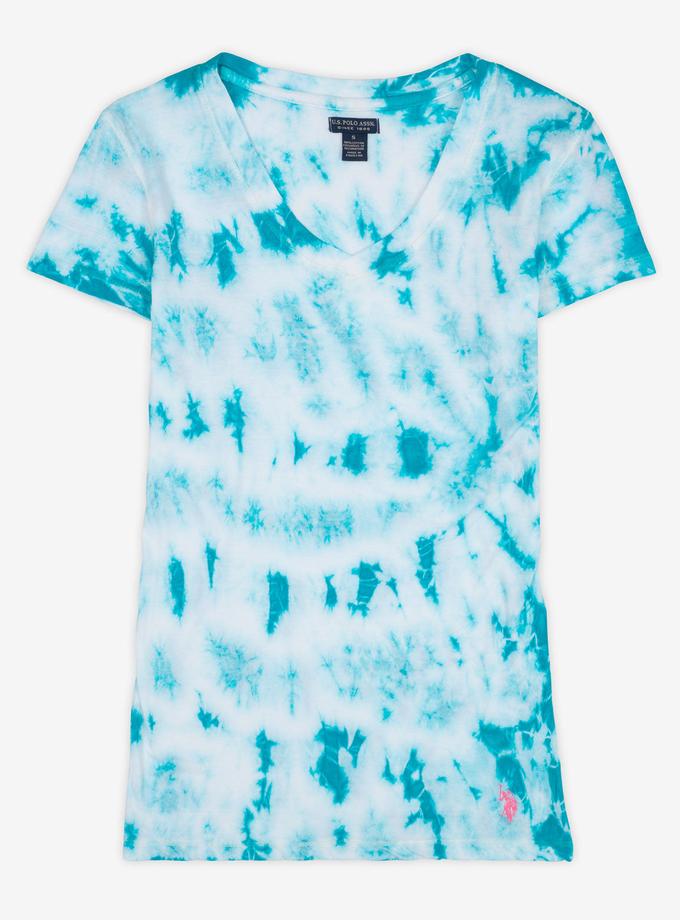 USPA TIE DYE V-NECK T-SHIRT High Quality