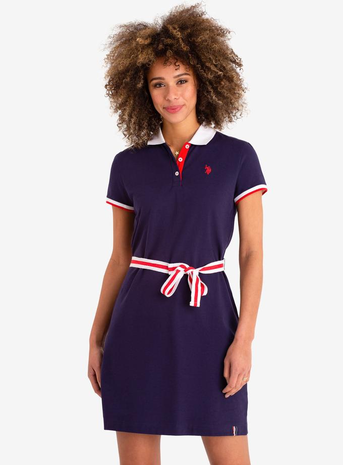 USPA TIE FRONT POLO DRESS For Sale