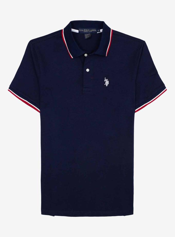 USPA TIPPED OTTOMAN PIQUE POLO SHIRT Best Buy