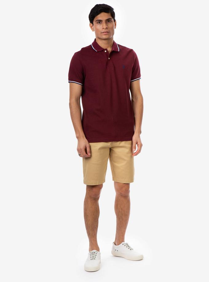 USPA TIPPED OTTOMAN PIQUE POLO SHIRT Best Buy