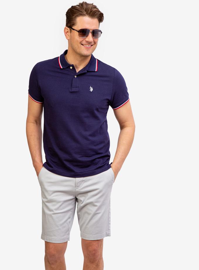 USPA TIPPED OTTOMAN PIQUE POLO SHIRT Best Price