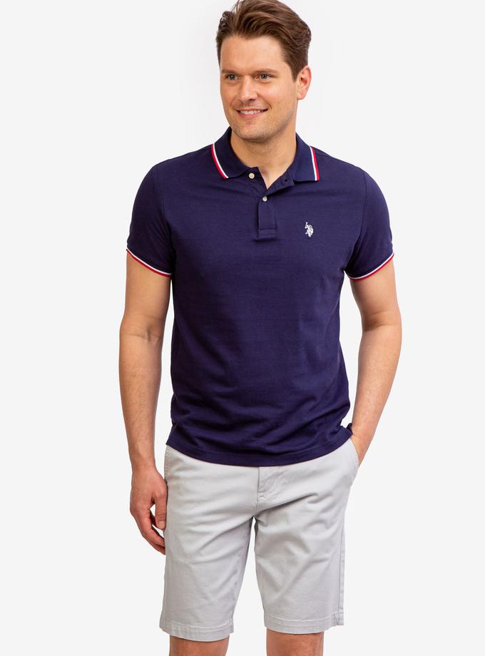 USPA TIPPED OTTOMAN PIQUE POLO SHIRT Best Price