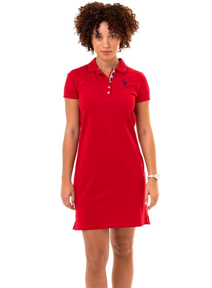 USPA TIPPED POLO DRESS Best Seller