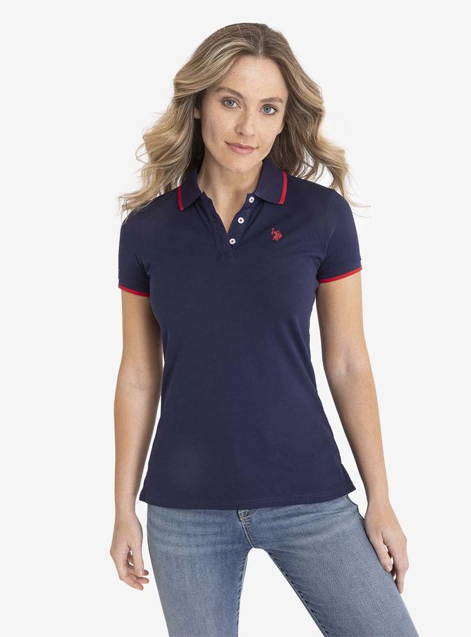 USPA TIPPED SOLID POLO SHIRT High Quality