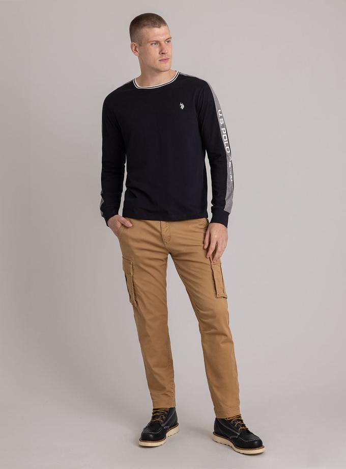 USPA TIPPED WORDMARK LONG SLEEVE T-SHIRT Same Day Delivery