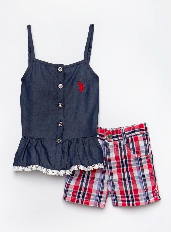 USPA TODDLER 2 PIECE SET - TOP & SHORTS New Arrival