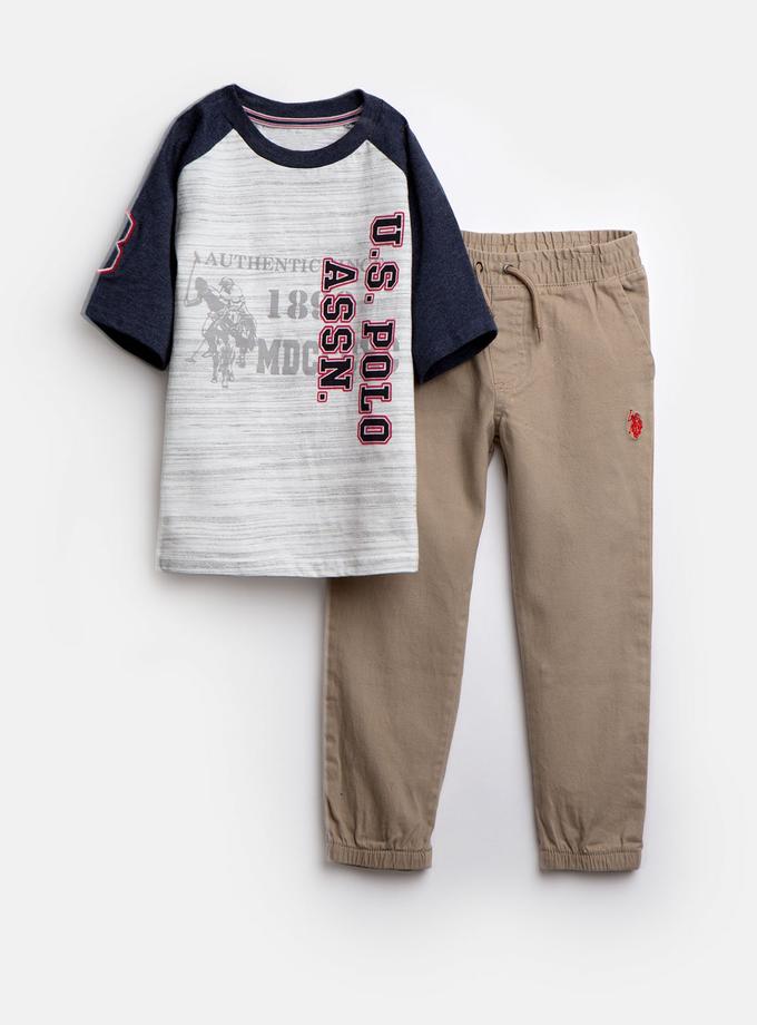 USPA TODDLER BOYS 2 PIECE SET: TEE & JOGGERS Best Price