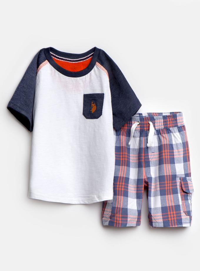 USPA TODDLER BOYS 2 PIECE SET: TEE & SHORTS Same Day Delivery