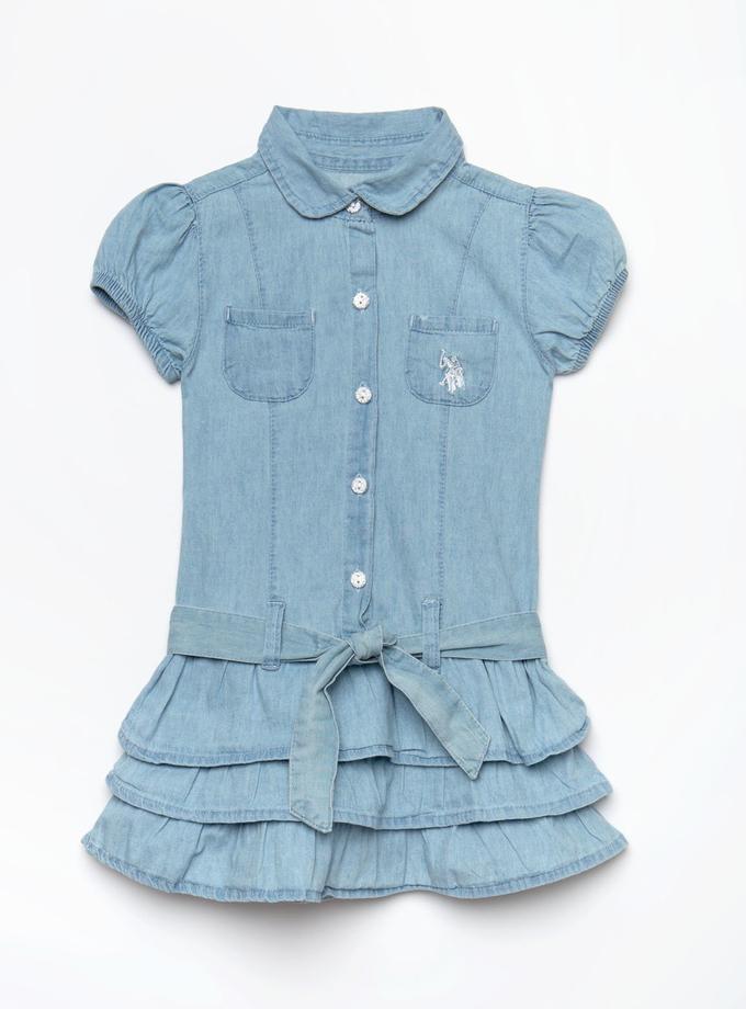 USPA TODDLER SHORT SLEEVE DENIM DRESS Best Price