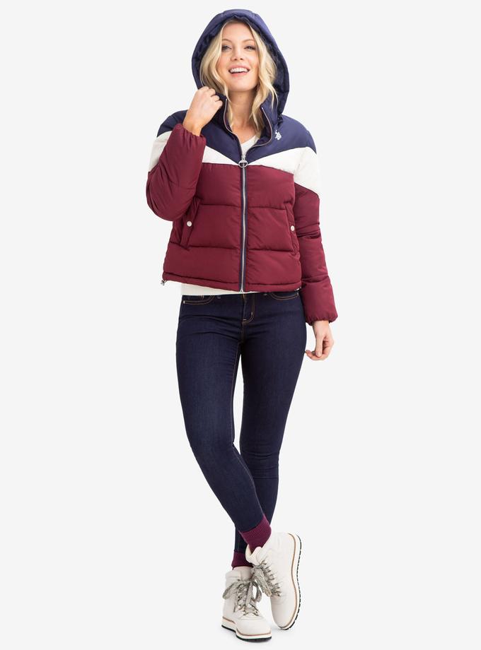 USPA TRI-COLOR PUFFER COAT Best Price