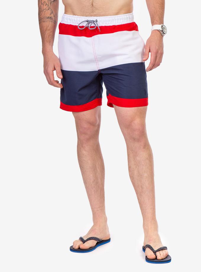 USPA TRI COLOR SWIM TRUNKS Same Day Delivery