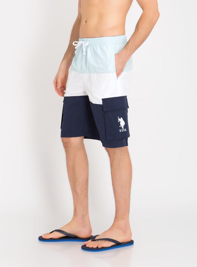 USPA TRI-COLORBLOCK CARGO SWIM TRUNKS New Arrival