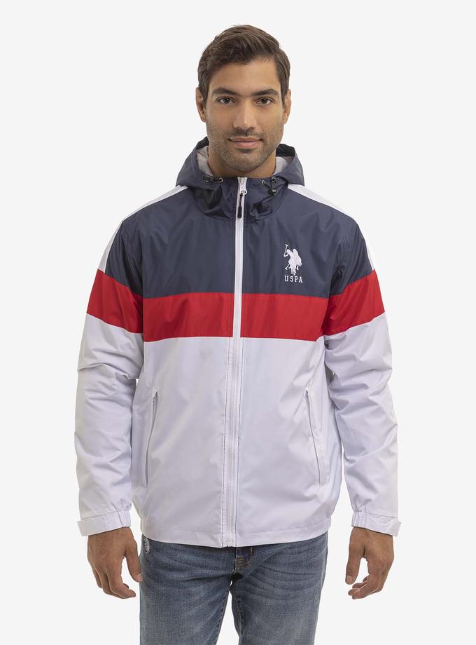 USPA TRICOLOR HOODED WINDBREAKER Best Seller