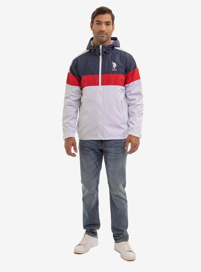 USPA TRICOLOR HOODED WINDBREAKER Best Seller