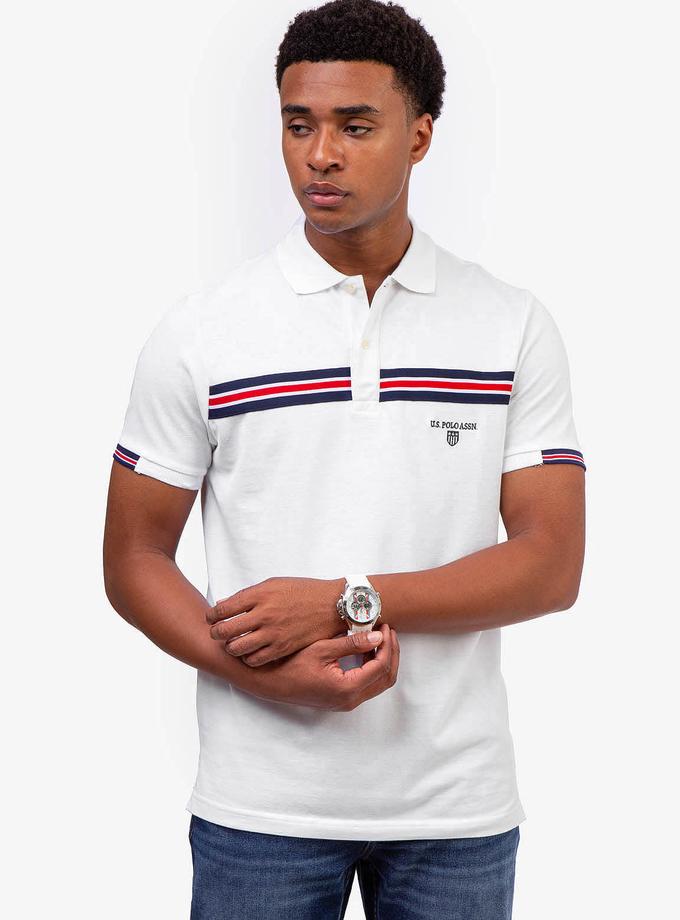 USPA TRICOT TAPE PIECED POLO SHIRT Best Buy