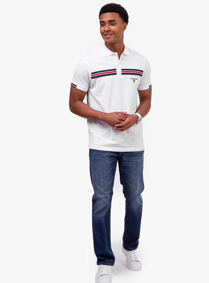 USPA TRICOT TAPE PIECED POLO SHIRT Best Buy