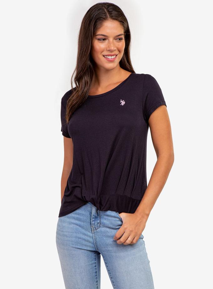 USPA TWIST FRONT CREW NECK T-SHIRT Best Buy