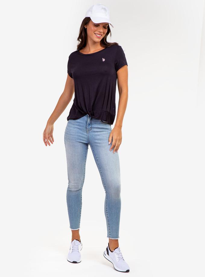 USPA TWIST FRONT CREW NECK T-SHIRT Best Buy