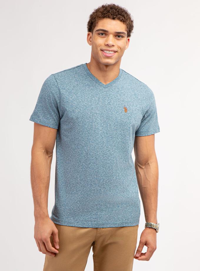 USPA TWISTED YARN V-NECK T-SHIRT Best Seller