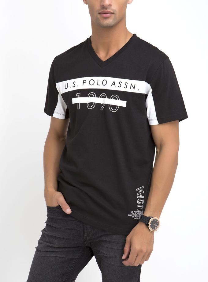 USPA U.S. POLO ASSN. 1890 V-NECK T-SHIRT On Sale