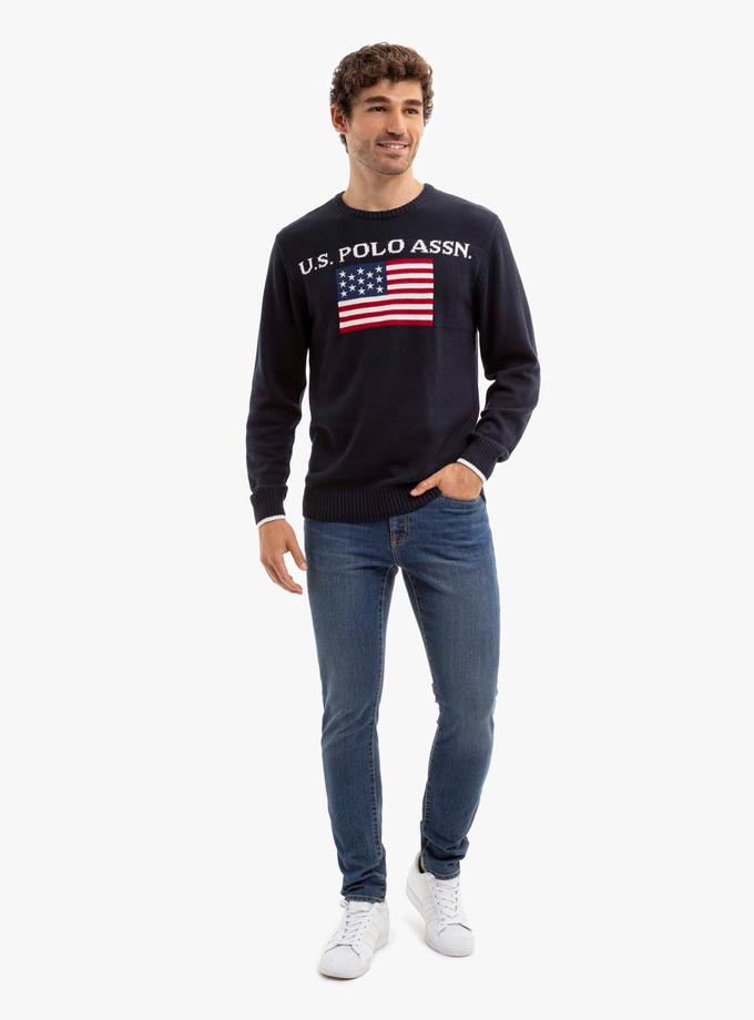 USPA U.S. POLO ASSN. FLAG CREW NECK SWEATER Best Buy