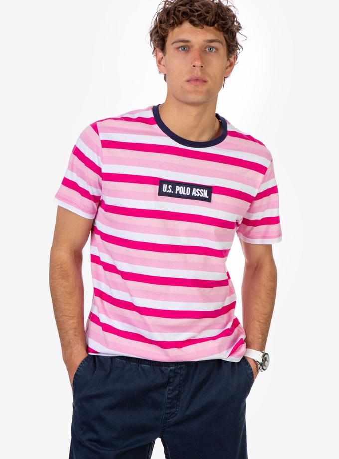 USPA U.S. POLO ASSN. MULTI STRIPE T-SHIRT Best Seller