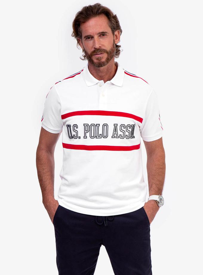 USPA U.S. POLO ASSN. PIQUE POLO SHIRT For Sale