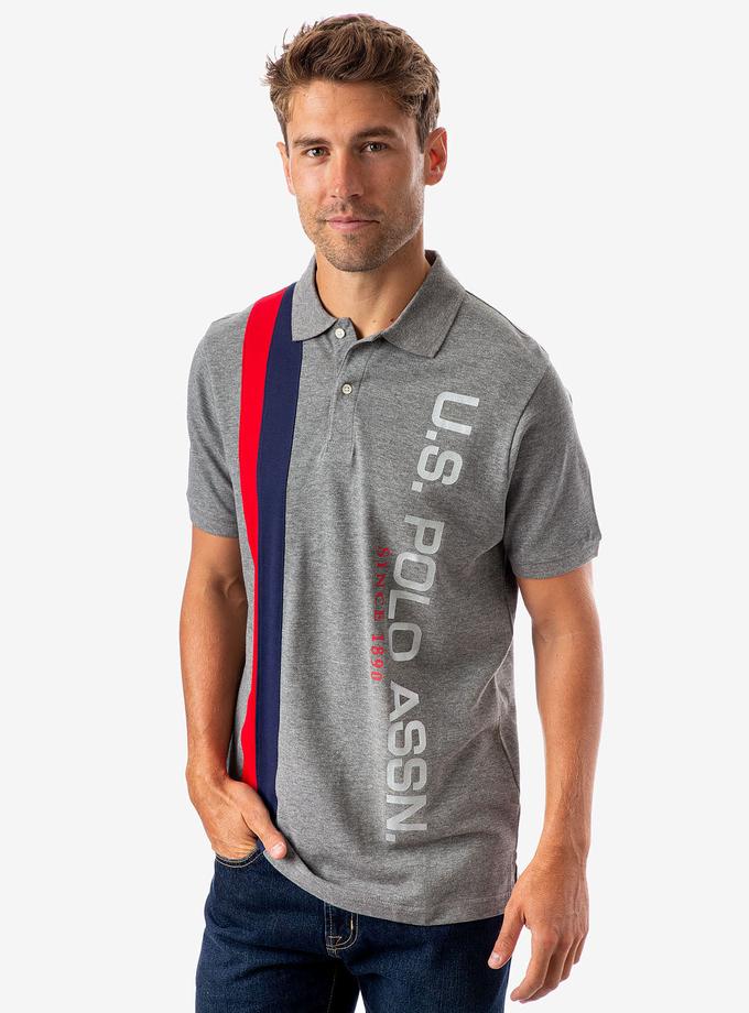 USPA U.S. POLO ASSN. VERTICAL LOGO POLO SHIRT High Quality