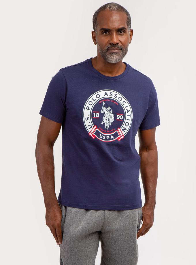 USPA U.S. POLO ASSOCIATION ROUND GRAPHIC T-SHIRT Best Price