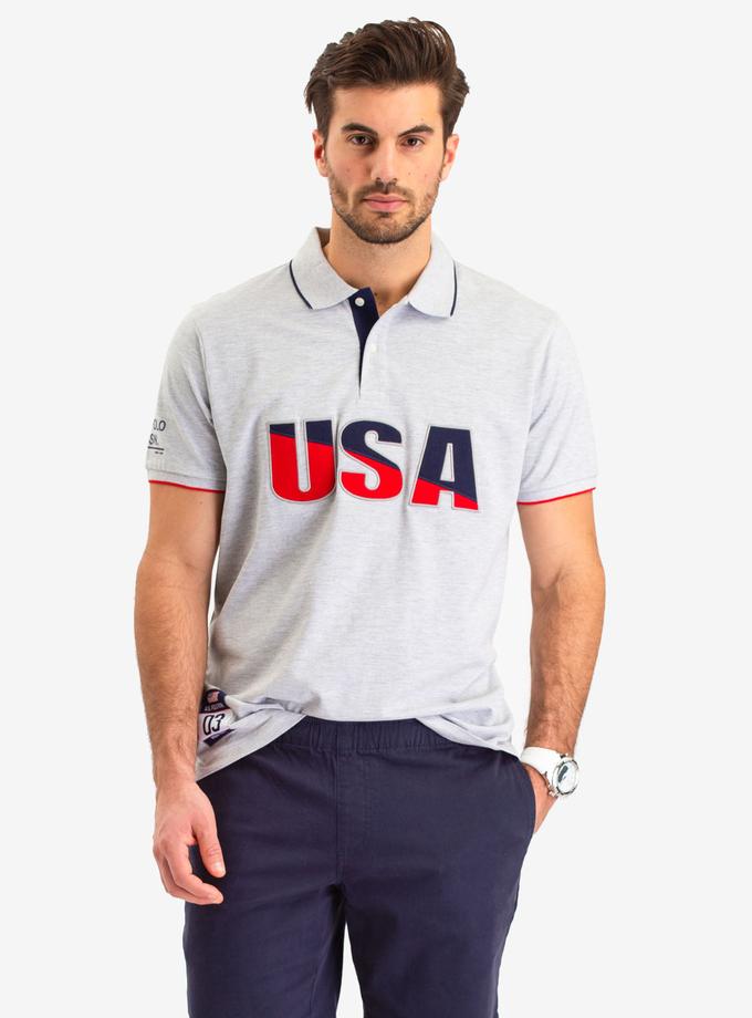 USPA USA APPLIQUED LOGO POLO SHIRT On Sale