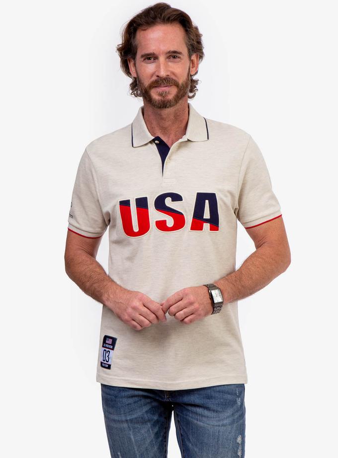 USPA USA APPLIQUED PIQUE POLO SHIRT Best Price