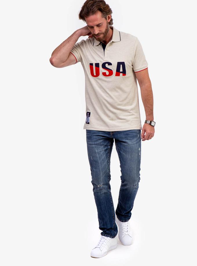 USPA USA APPLIQUED PIQUE POLO SHIRT Best Price