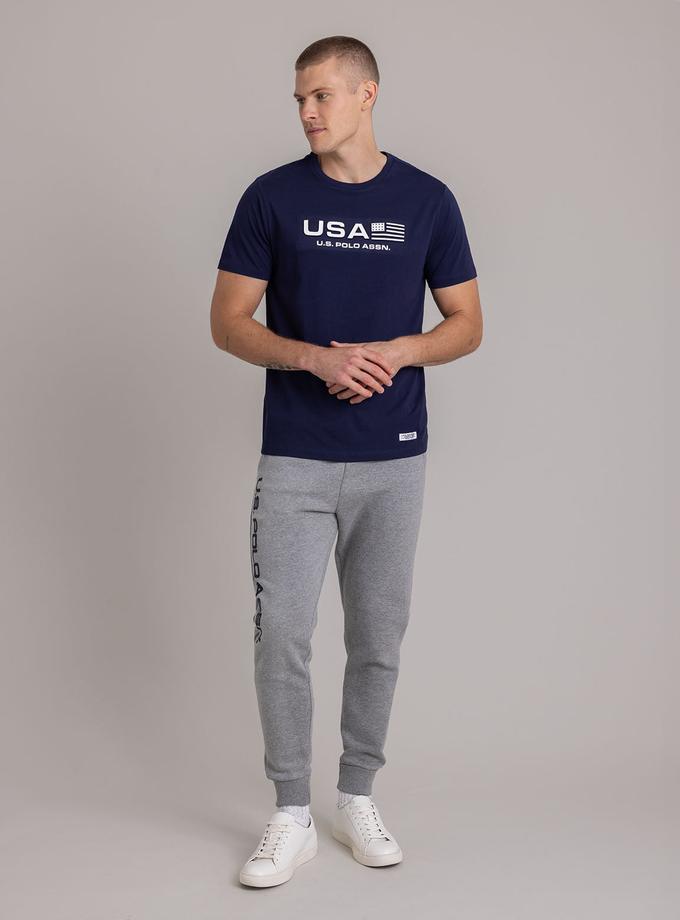 USPA USA EMBOSSED PRINT JERSEY T-SHIRT High Quality