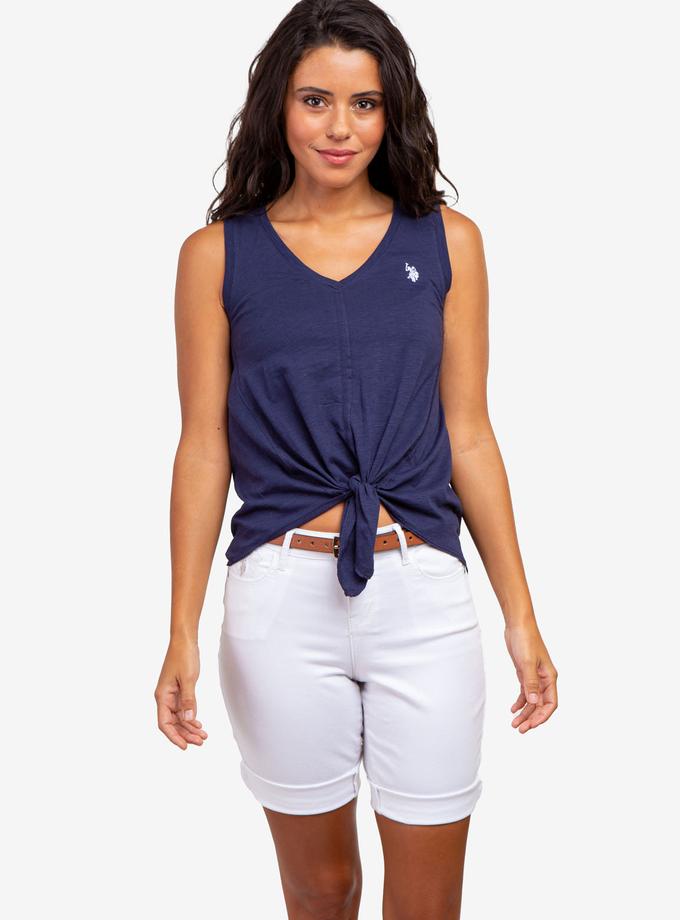 USPA V-NECK FRONT TANK TOP New Arrival