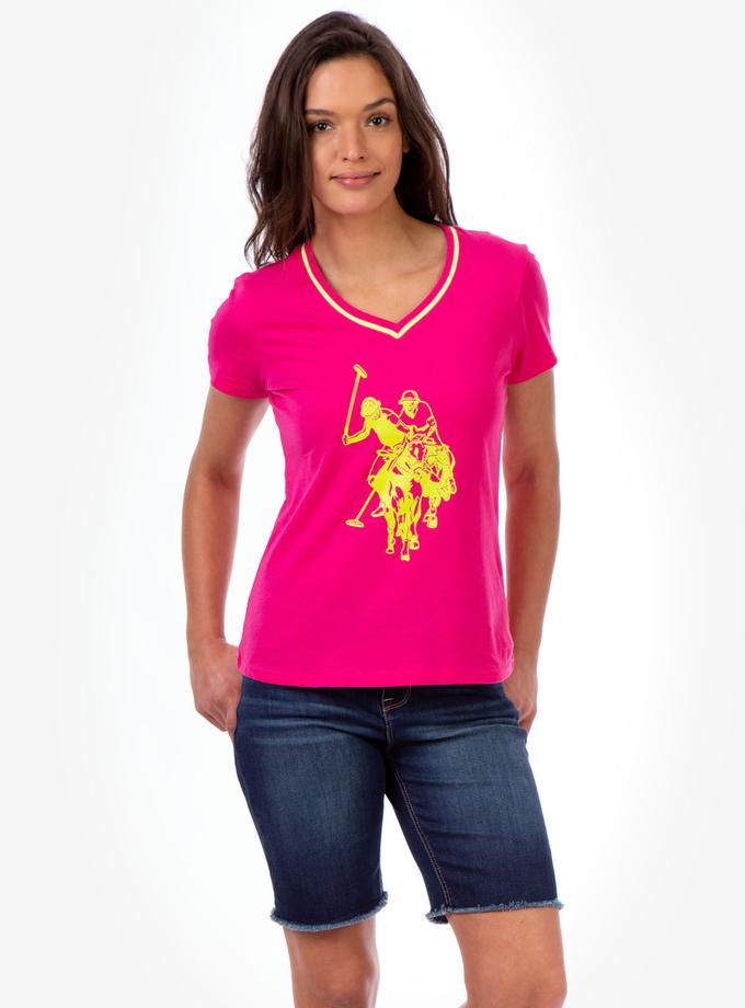 USPA V-NECK LOGO T-SHIRT Same Day Delivery